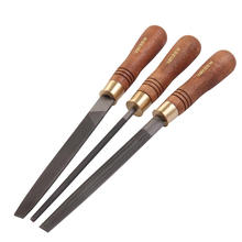 KSEIBI 8inch Hand Tool Steel Files Set With Wooden Handle